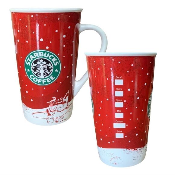 STARBUCKS Collector Ceramic Coffee Mug Holiday 2007 - Picture 1 of 9